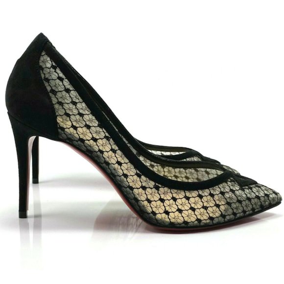 Christian Louboutin Shoes - Christian Louboutin Neoalto 85 Dentelle Pumps 36